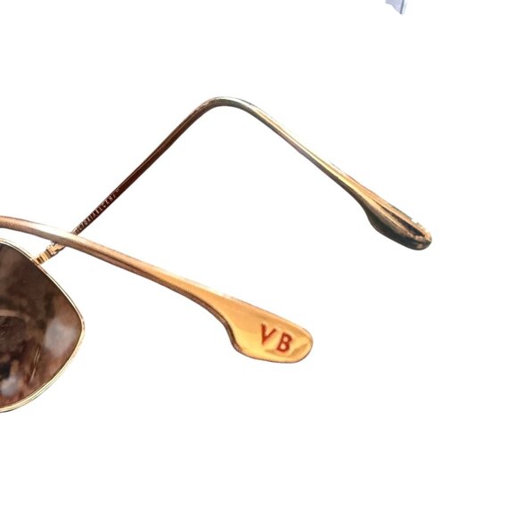 Victoria Beckham \'Navigator\' Aviator Sunglasses Hammered Metal NWOT main image 5